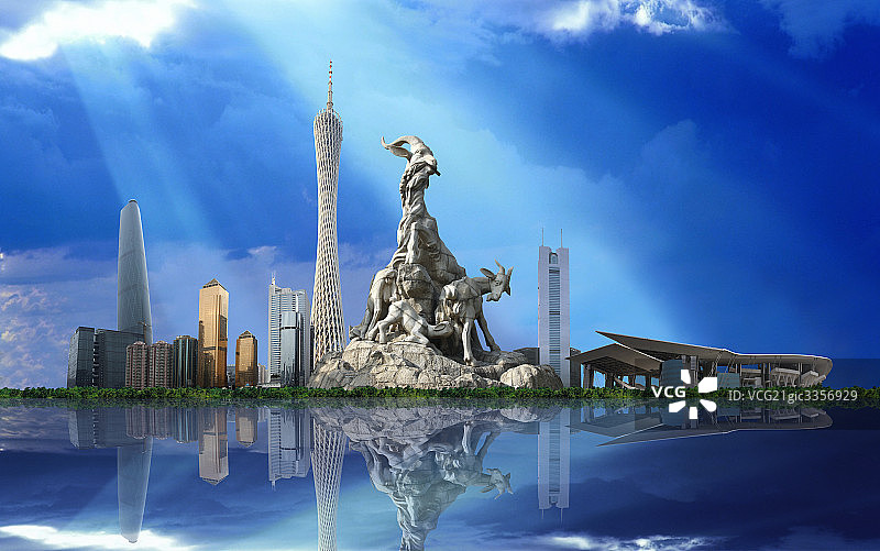 广州建筑合成图片图片素材