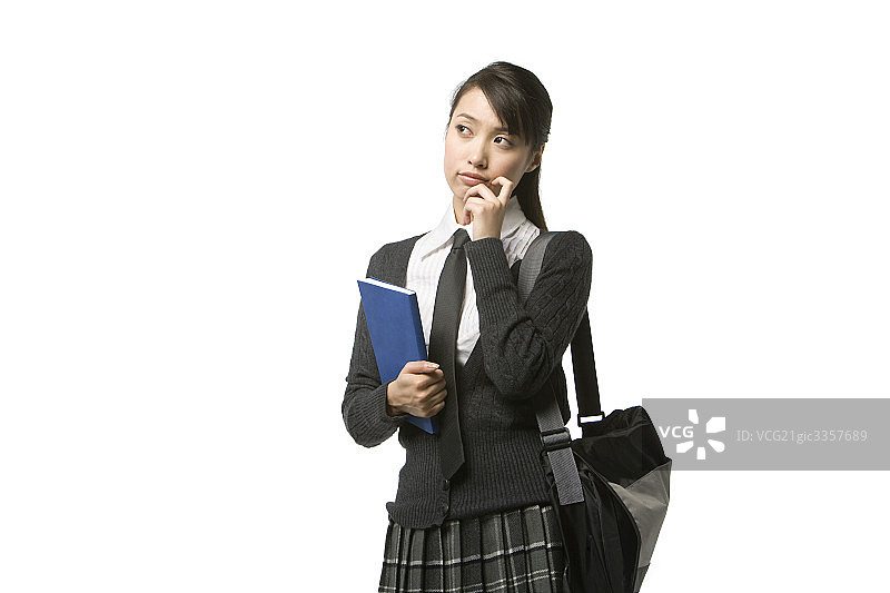 女大学生肖像图片素材