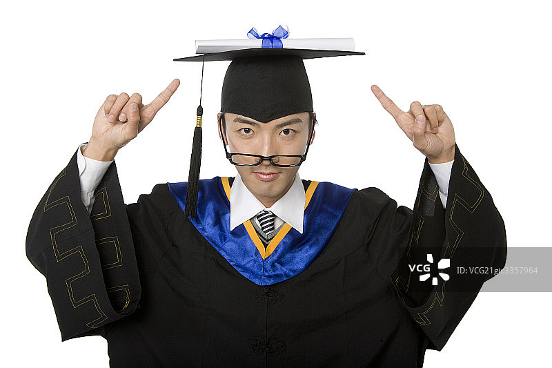 穿学士服的大学生图片素材