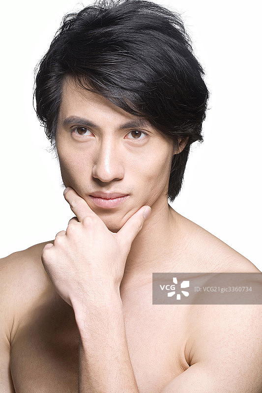 男士美容肖像图片素材