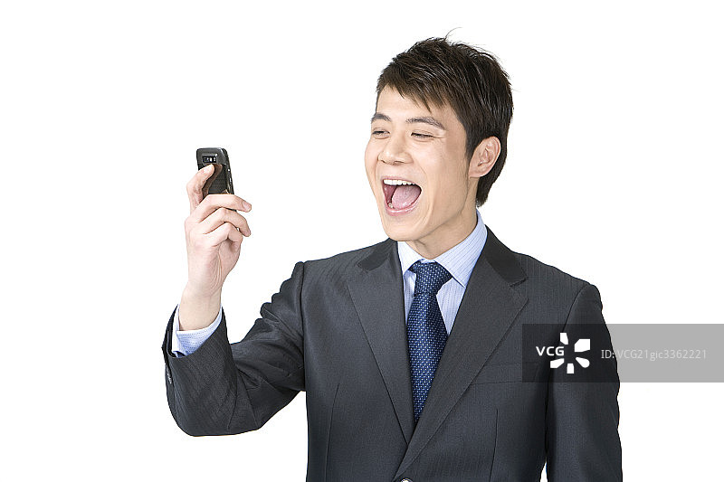 商务男士用手机图片素材