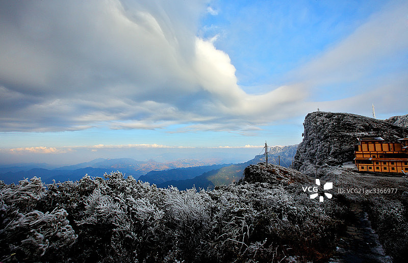 重庆金佛山雪景图片素材