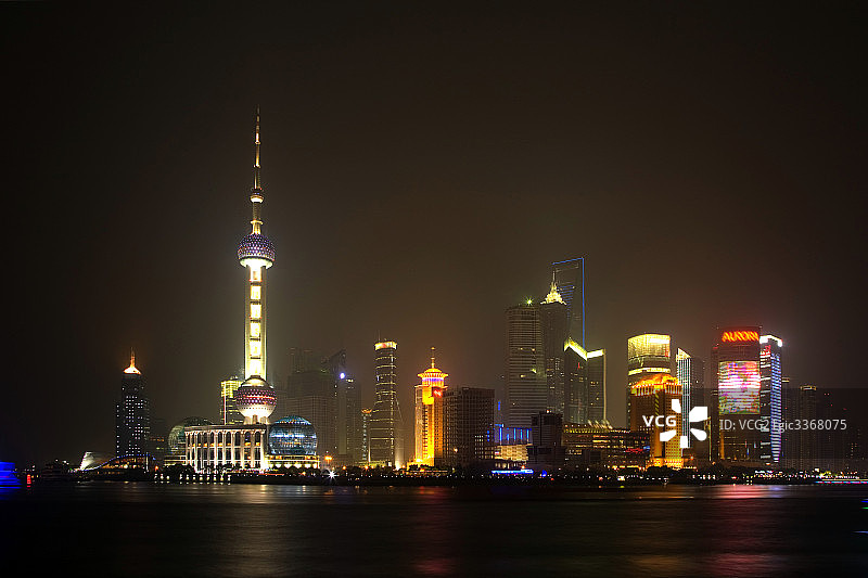 上海城市夜景图片素材