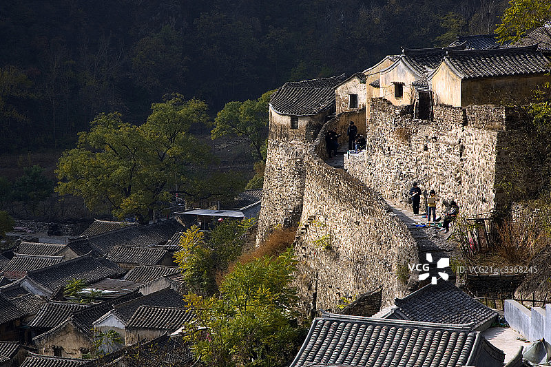 北京门头沟爨底下村图片素材