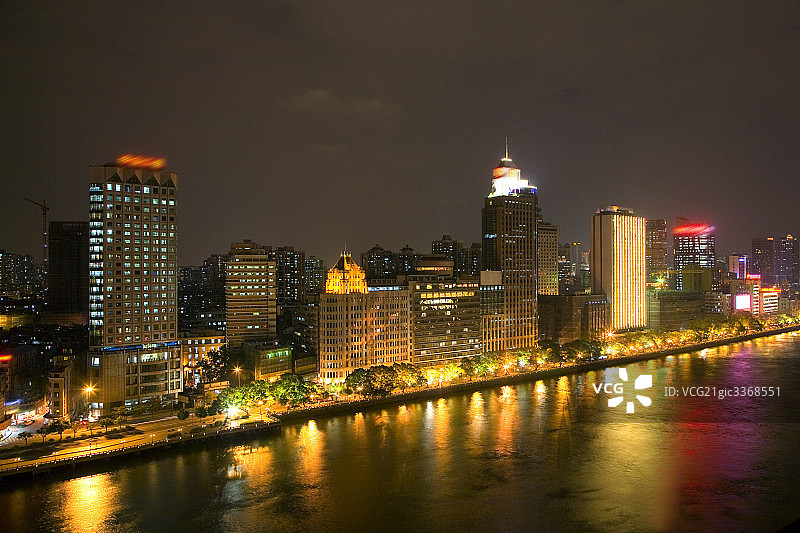 广州城市夜景图片素材