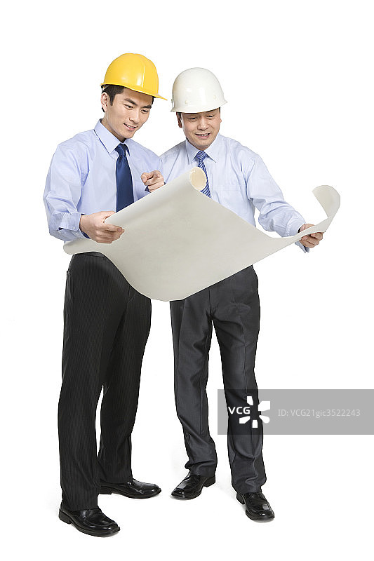 建筑设计师在讨论图片素材