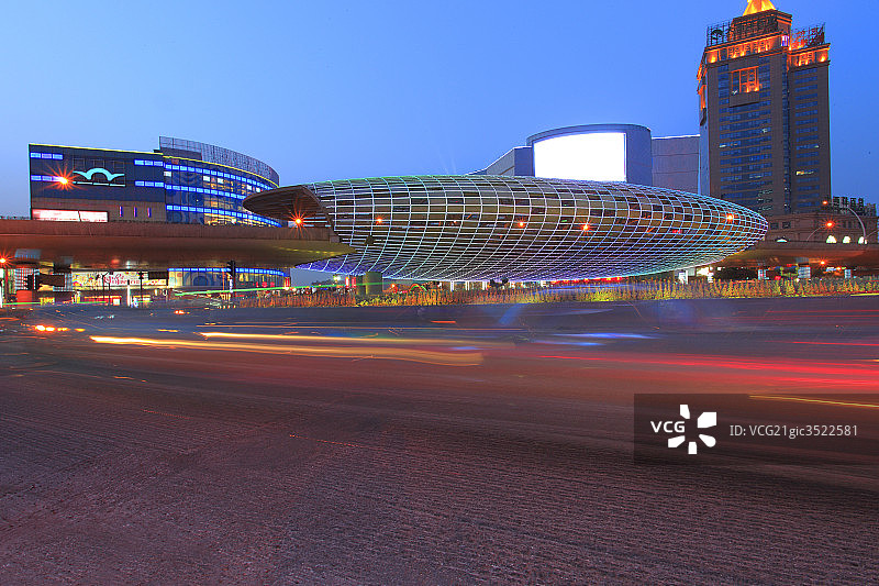 上海五角场高架道路图片素材