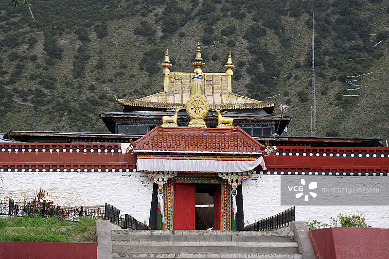 西藏喇嘛寺庙图片素材