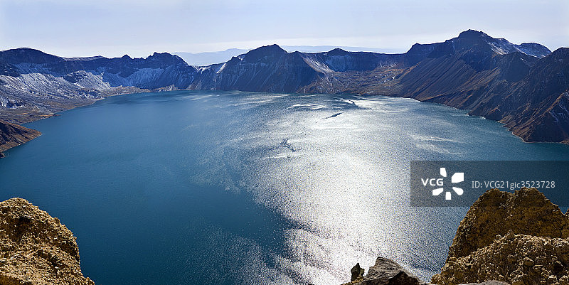 黑龙江长白山天池图片素材