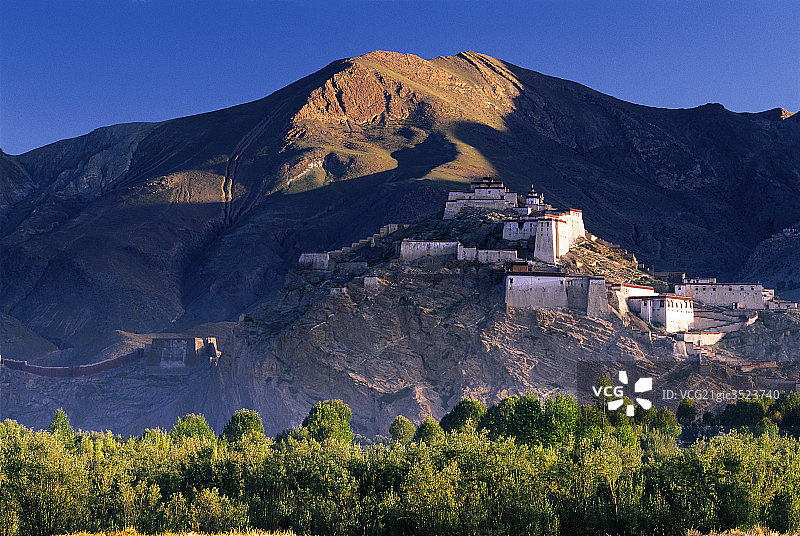 西藏宗山遗址图片素材