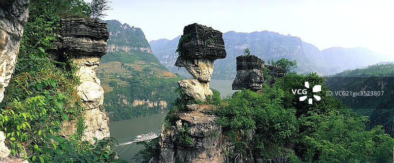 西陵峡峡口图片素材