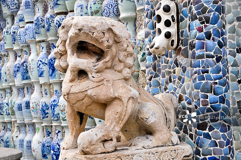 天津瓷房子图片素材