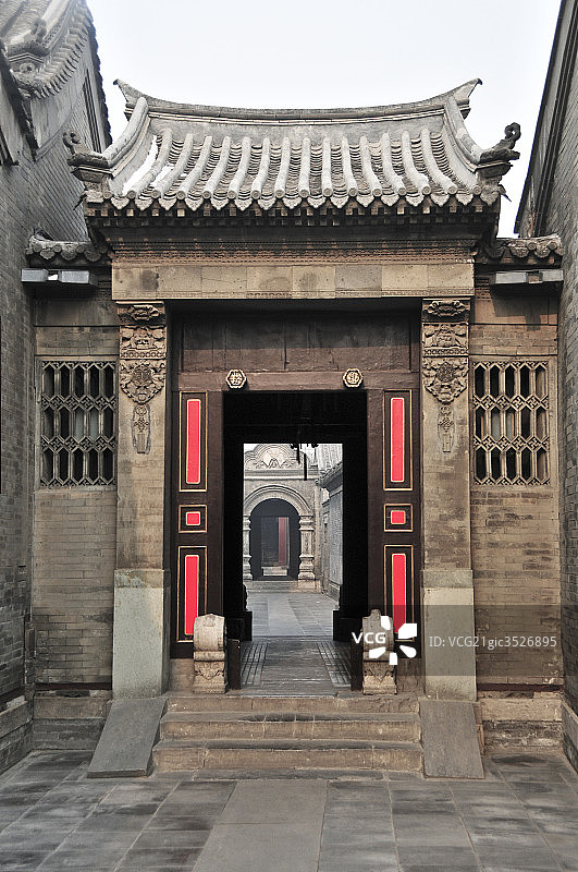 中国天津石家大院，二道门图片素材