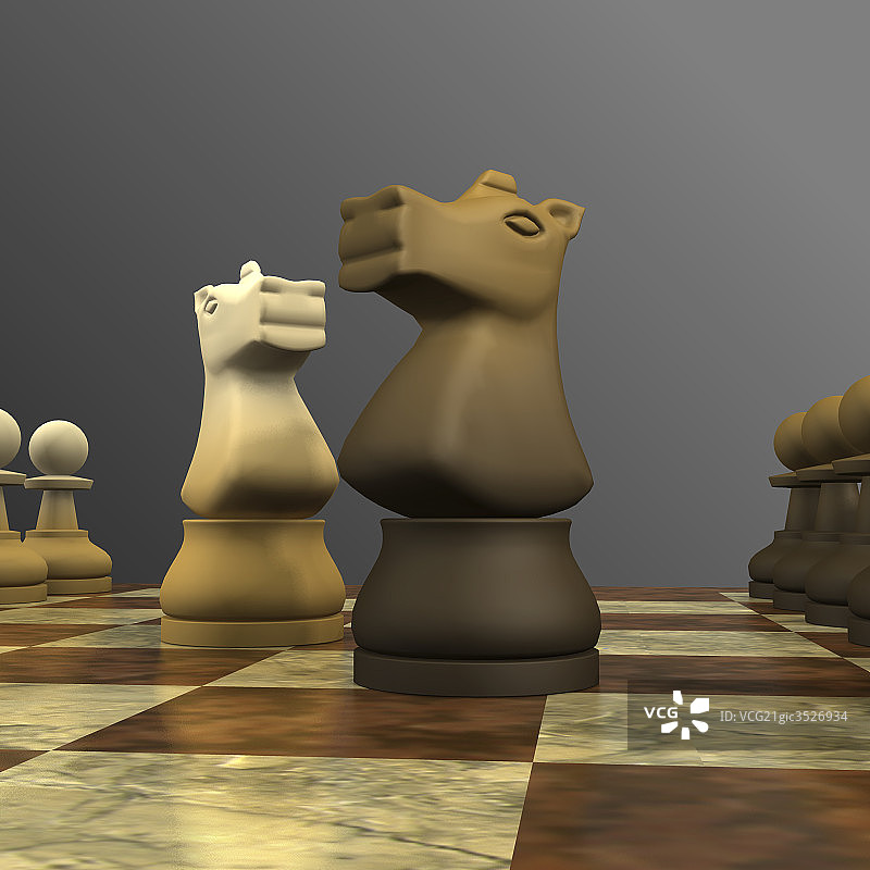 3D国际象棋系列图片素材
