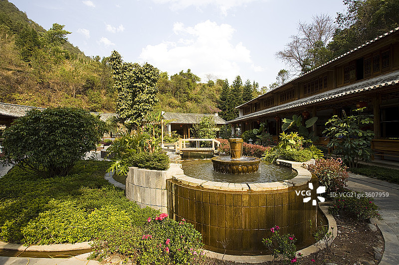 腾冲热海温泉图片素材