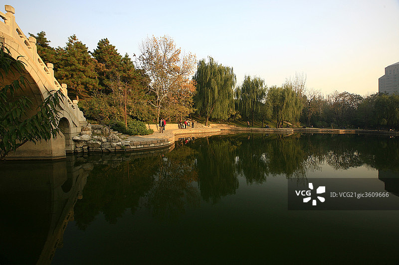 团结湖公园图片素材