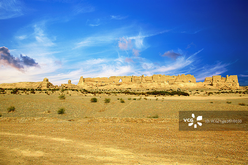 汉长城遗址图片素材