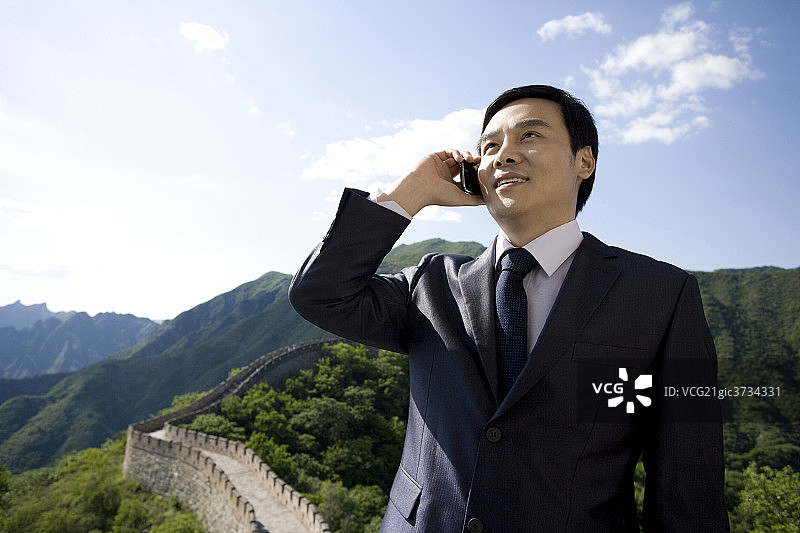 商务男士打电话图片素材