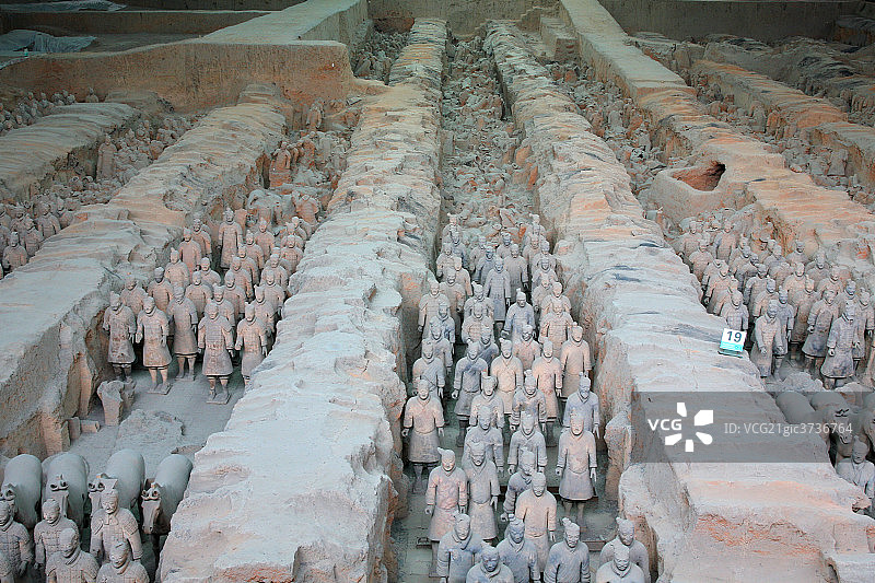 陕西省西安兵马俑图片素材