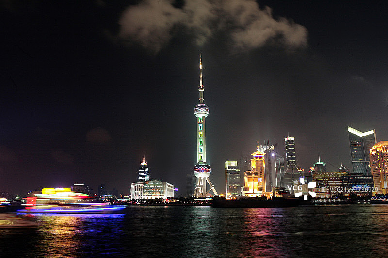 上海外滩夜景图片素材