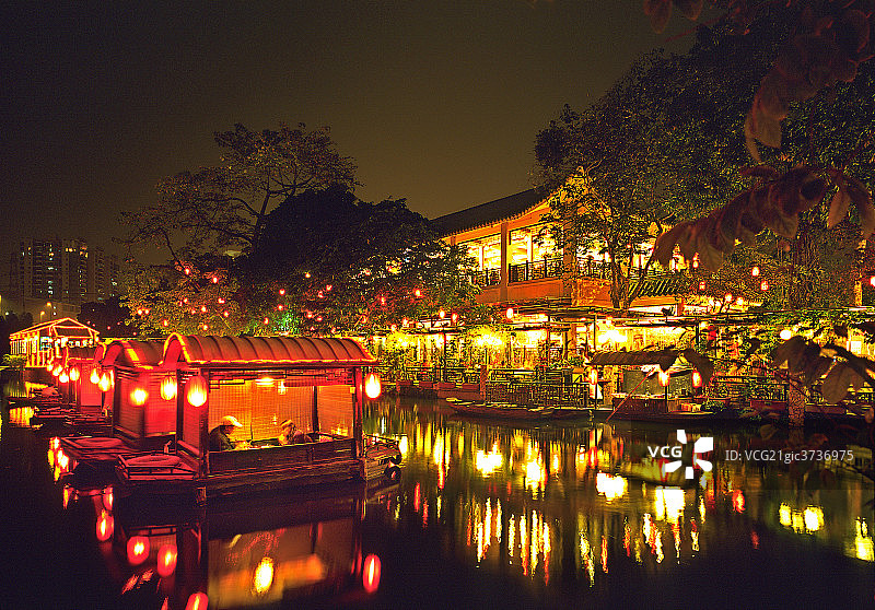 广东省广州荔湾湖公园图片素材