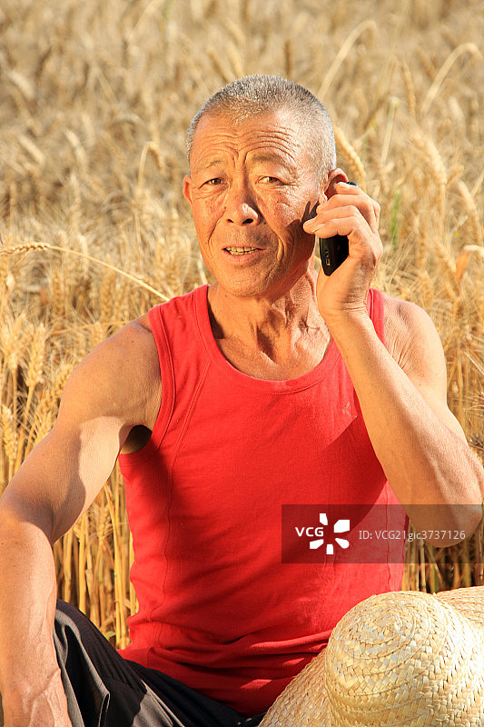 东方人农民图片素材