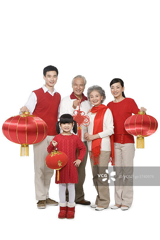 快乐家庭过新年图片素材