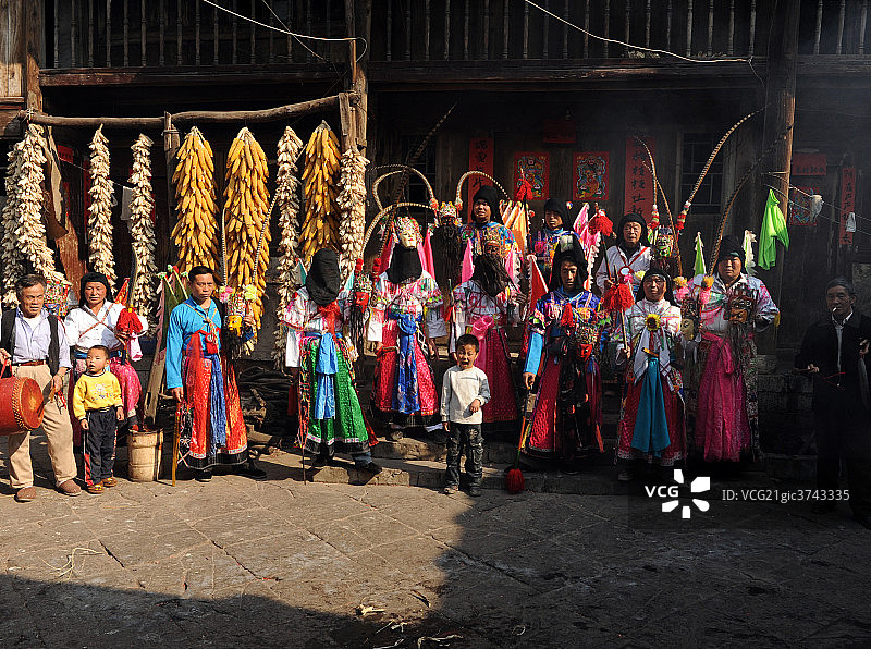 贵州傩戏图片素材