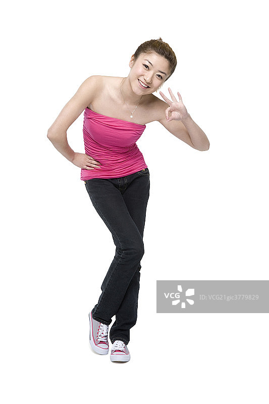 充满活力的年轻女孩图片素材
