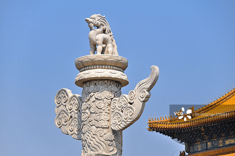 紫禁城华表图片素材