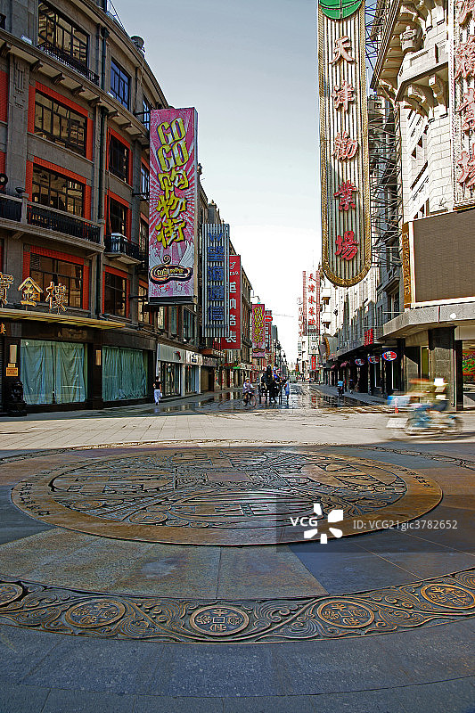 天津金街和平路图片素材