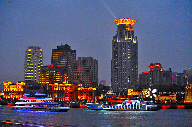 上海浦东夜景图片素材