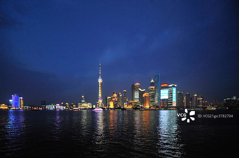 上海浦东夜景图片素材
