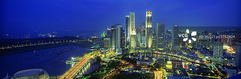 新加坡夜景图片素材