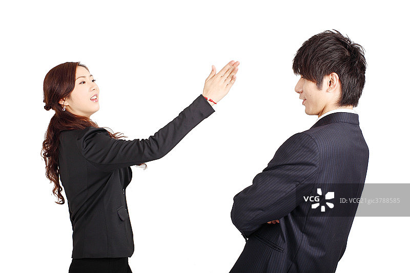 商务男士和女白领图片素材