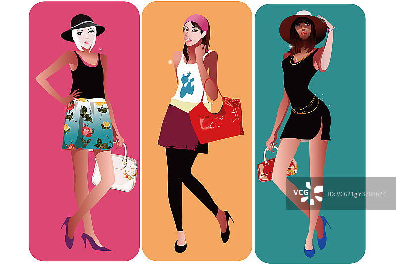 时尚女郎图片素材