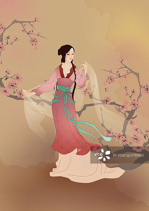 古代仕女图片素材