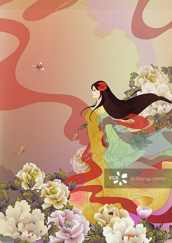 古代仕女图片素材