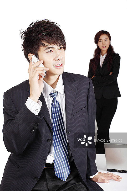 商务男士和女白领图片素材
