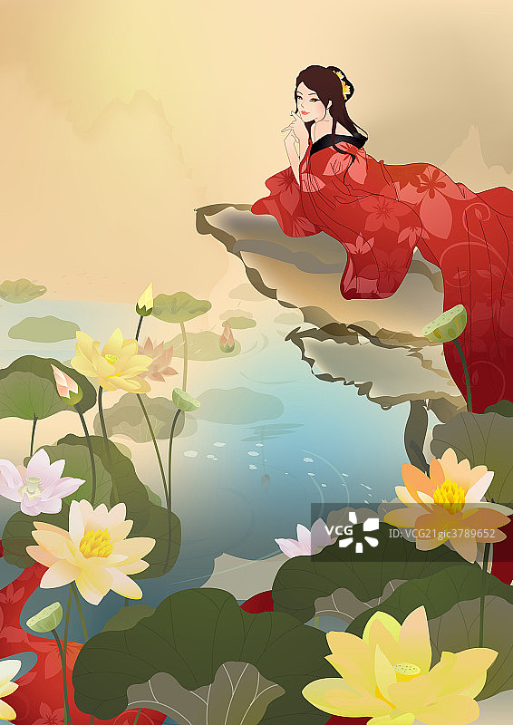 古代仕女图片素材