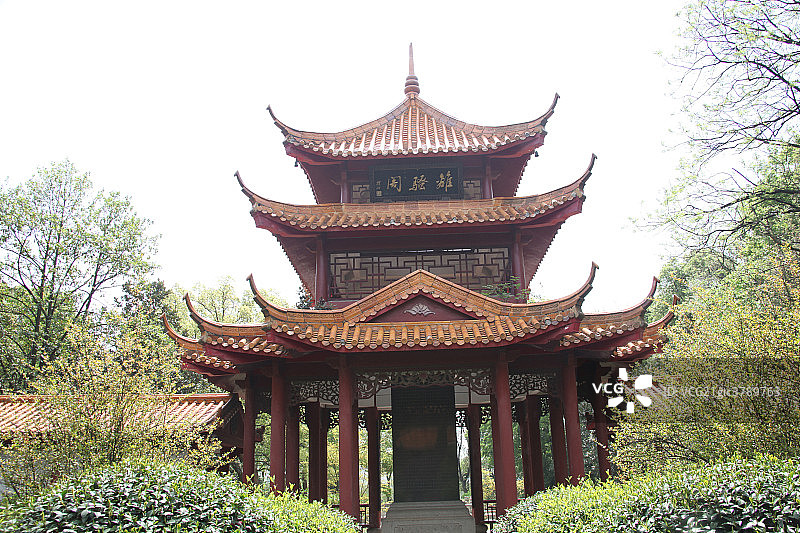 屈子祠内的离骚阁图片素材