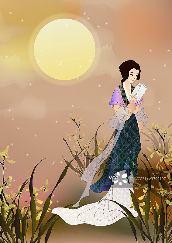 古代仕女图片素材