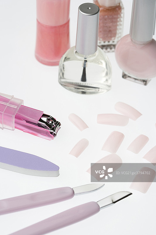 美甲工具特写图片素材