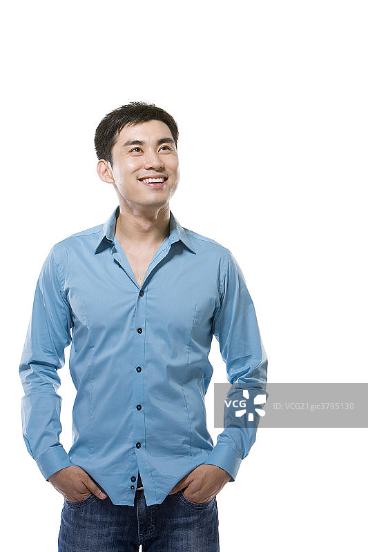时尚青年男子肖像图片素材