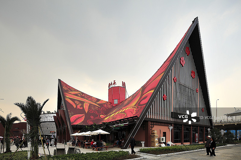 上海世博会建筑马来西亚馆图片素材