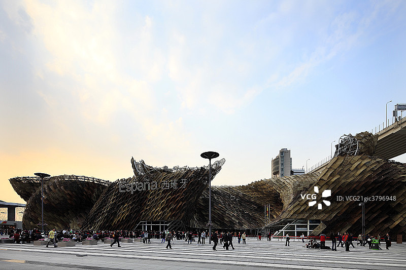 上海世博会建筑西班牙馆图片素材