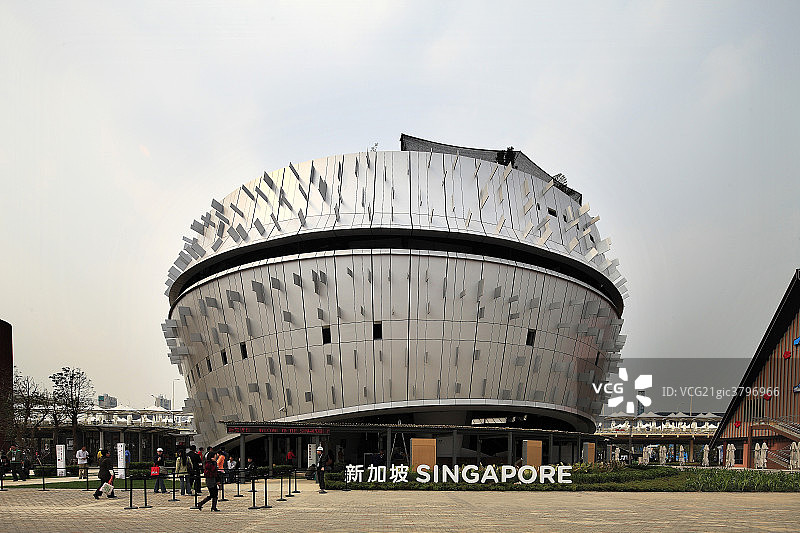 上海世博会建筑新加坡馆图片素材