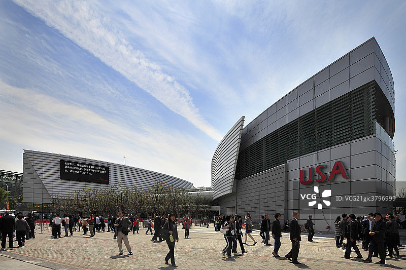 上海世博会建筑美国馆图片素材