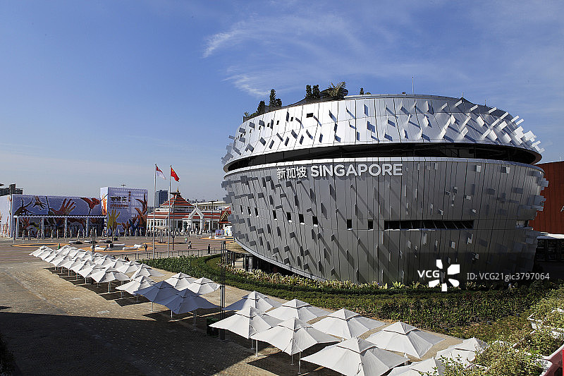 上海世博会建筑新加坡馆图片素材