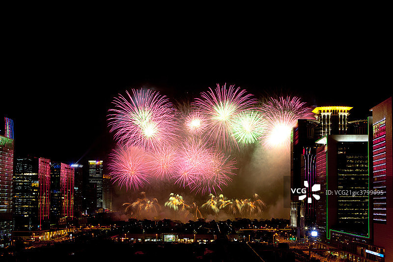 广东省深圳夜景图片素材